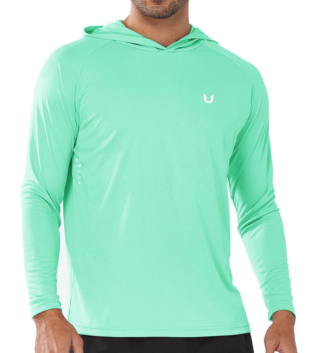 NORTHYARD Men's UPF 50+ Rash Guard Hoodie Long Sleeve Sun Protection Shirt Fishing Swim Beach Hiking Quick Dry Lightweight