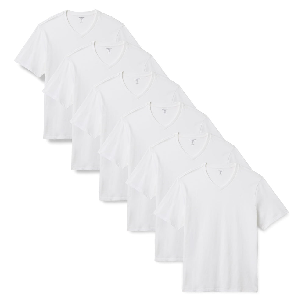 Amazon Essentials Men's Regular-Fit Short-Sleeve T-Shirt, Pack of 6