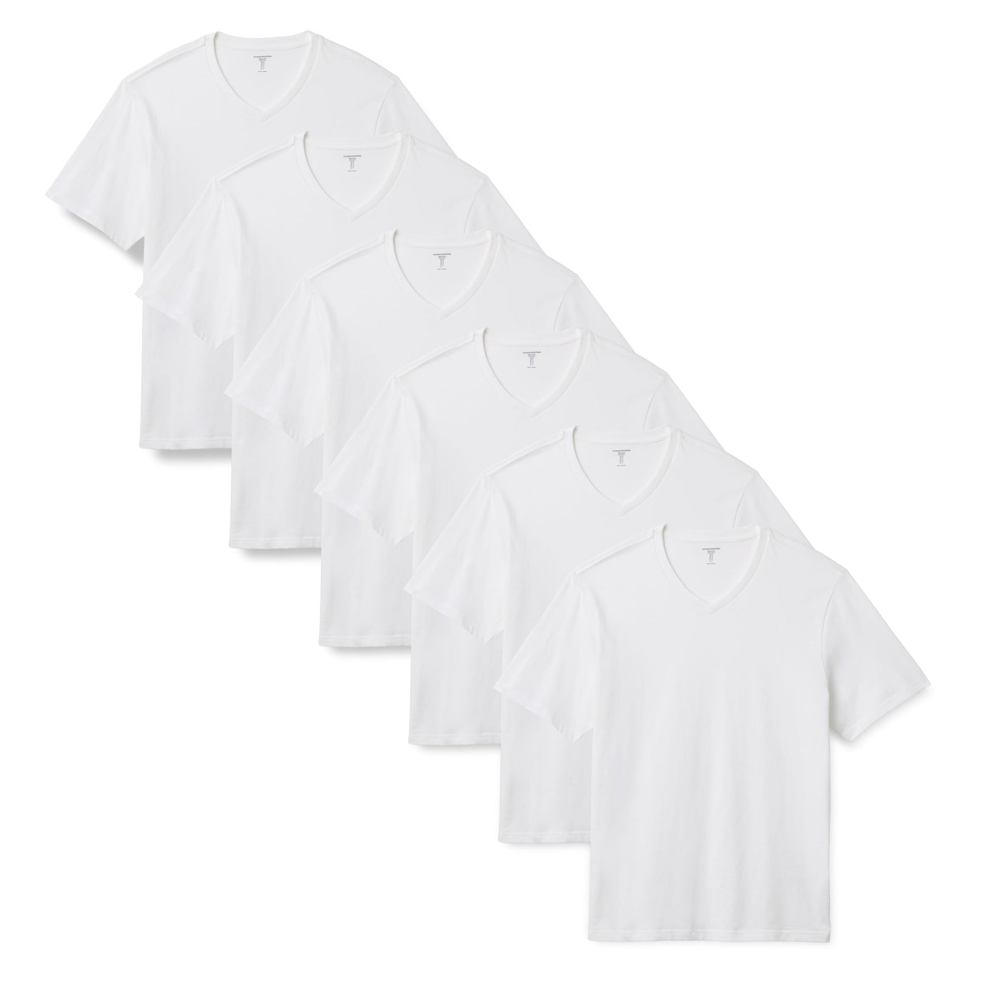 Amazon Essentials Men's Regular-Fit Short-Sleeve T-Shirt, Pack of 6