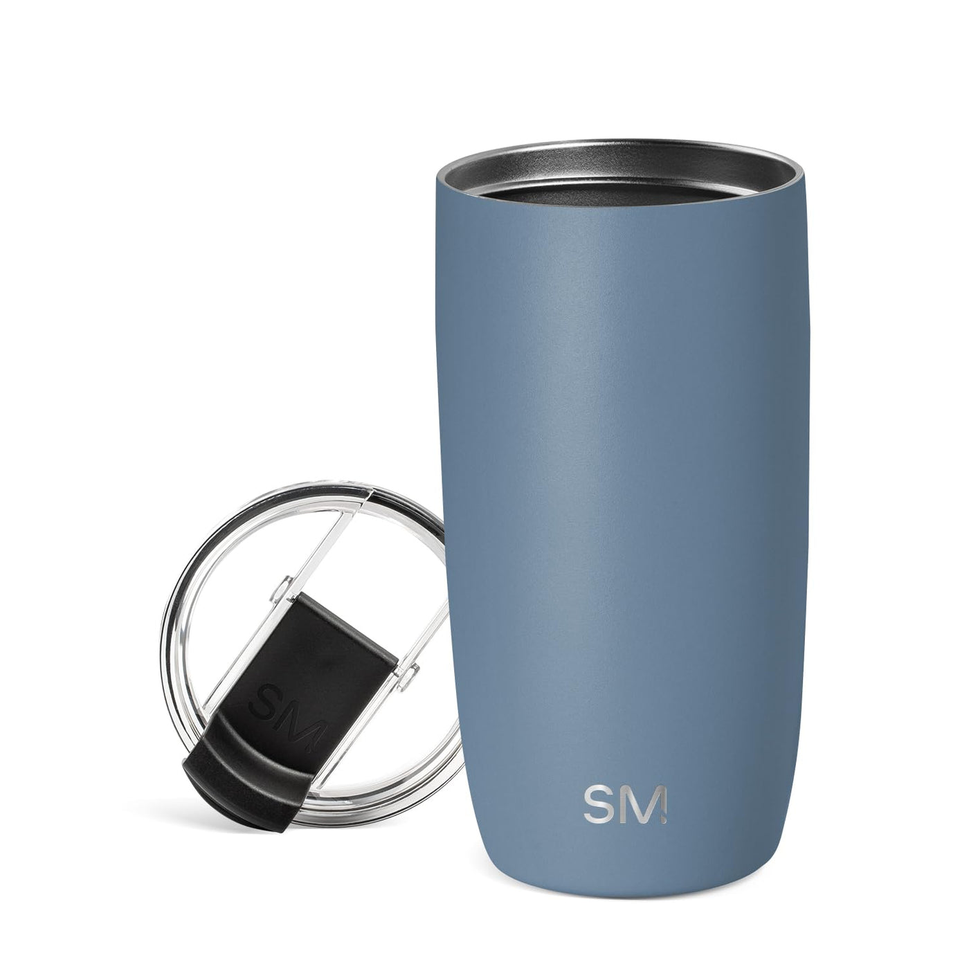 Simple Modern Voyager Tumbler with Flip Lid | Travel Coffee Mug | Insulated Stainless Steel Cold Brew Iced or Hot Coffee Cup | Gifts for Women Men Her Him | 16oz, Almond Birch