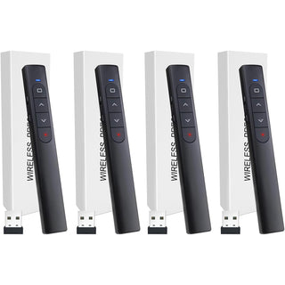 Wireless Presenter Remote, Presentation Clicker with Hyperlink & Volume Remote Control PowerPoint Office Presentation Clicker for Keynote/PPT/Mac/PC/Laptop(Battery Included)