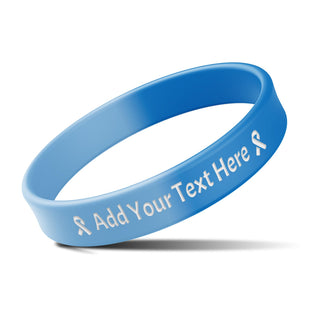 Custom Rubber Bracelets with Text Logo Clipart Customizable Bracelet Personalized 1/2 Inch Silicone Wristbands for Awareness, Events, Support, Promotions