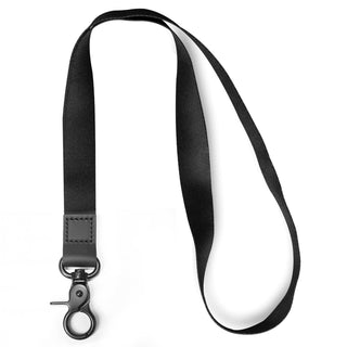 AZEAM Lanyard - Black Lanyard Holder with Metal Clasp for Keys, ID Badges, Cards, Car Keys, Wallet
