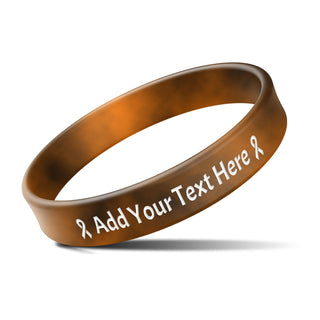 Custom Rubber Bracelets with Text Logo Clipart Customizable Bracelet Personalized 1/2 Inch Silicone Wristbands for Awareness, Events, Support, Promotions