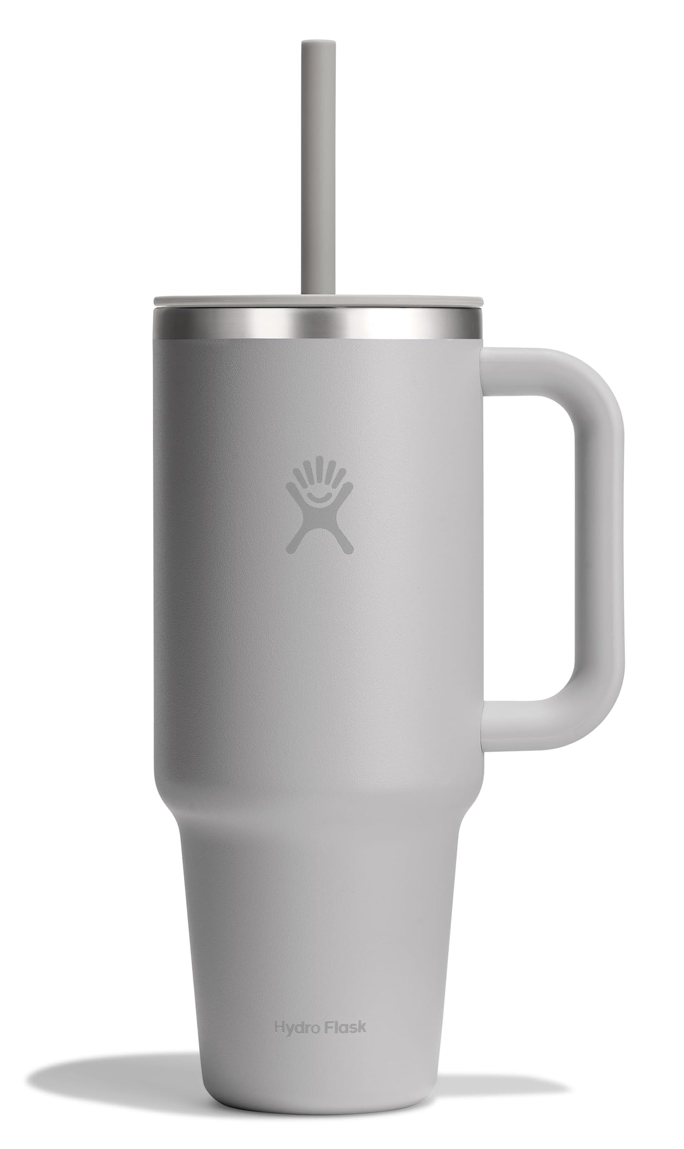 Hydro Flask Travel Tumbler with Handle, Lid and Straw - Insulated Stainless Steel in 32 Oz Trillium