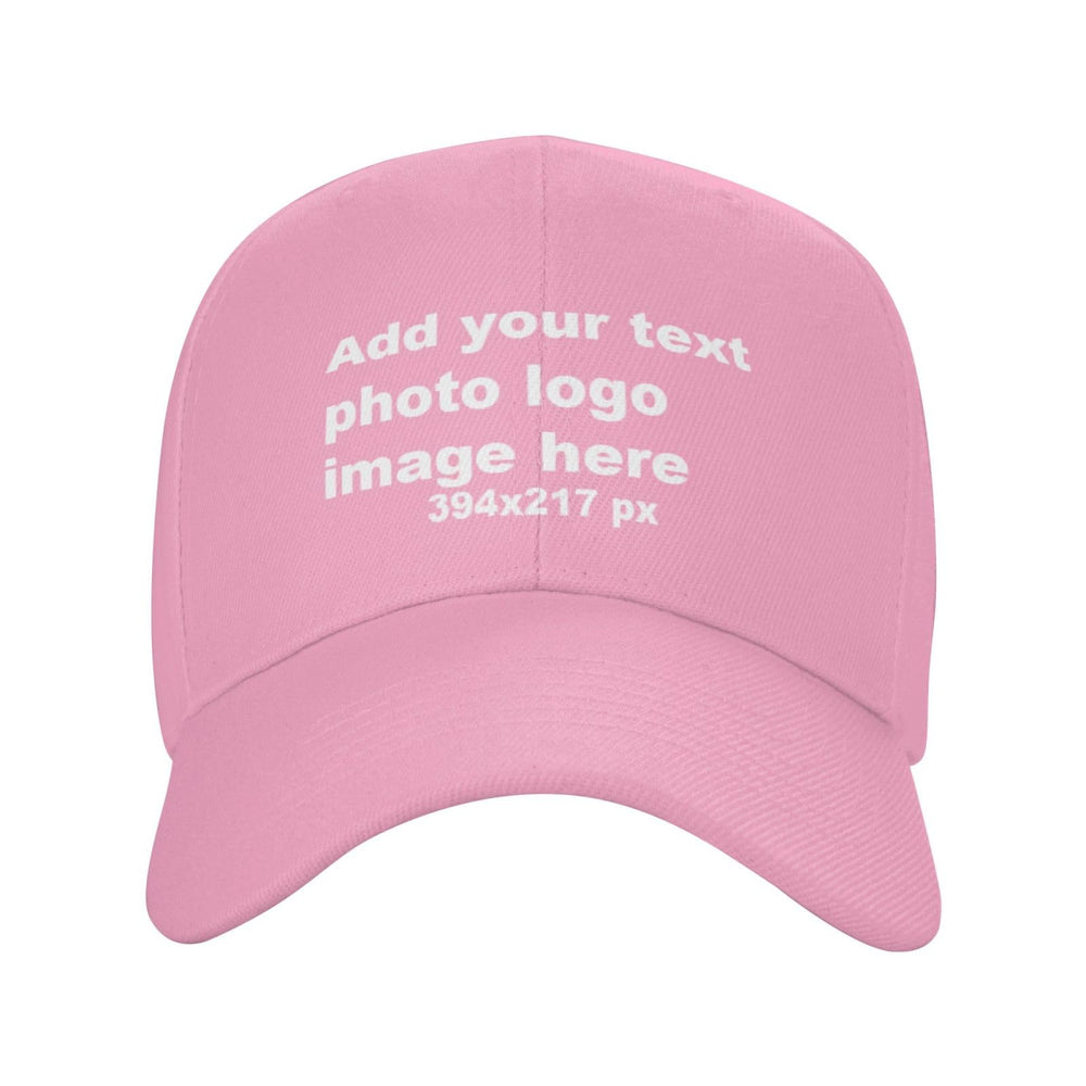 Custom Baseball Hats for Men & Women - Add Text/Photo/Logo - Adjustable Breathable Outdoor Hat, Sports & Casual- Bulk Supply