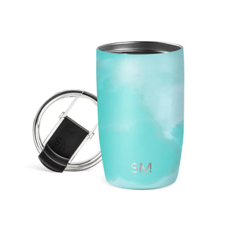 Simple Modern Voyager Tumbler with Flip Lid | Travel Coffee Mug | Insulated Stainless Steel Cold Brew Iced or Hot Coffee Cup | Gifts for Women Men Her Him | 16oz, Almond Birch