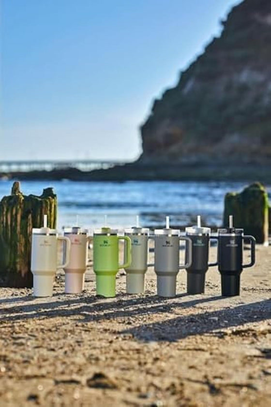 STANLEY Quencher H2.0 Tumbler with Straw 40 oz | Flowstate 3-Position Lid | Cup Holder Compatible for Travel | Insulated Stainless Steel Cup | BPA-Free | Iris - hover image