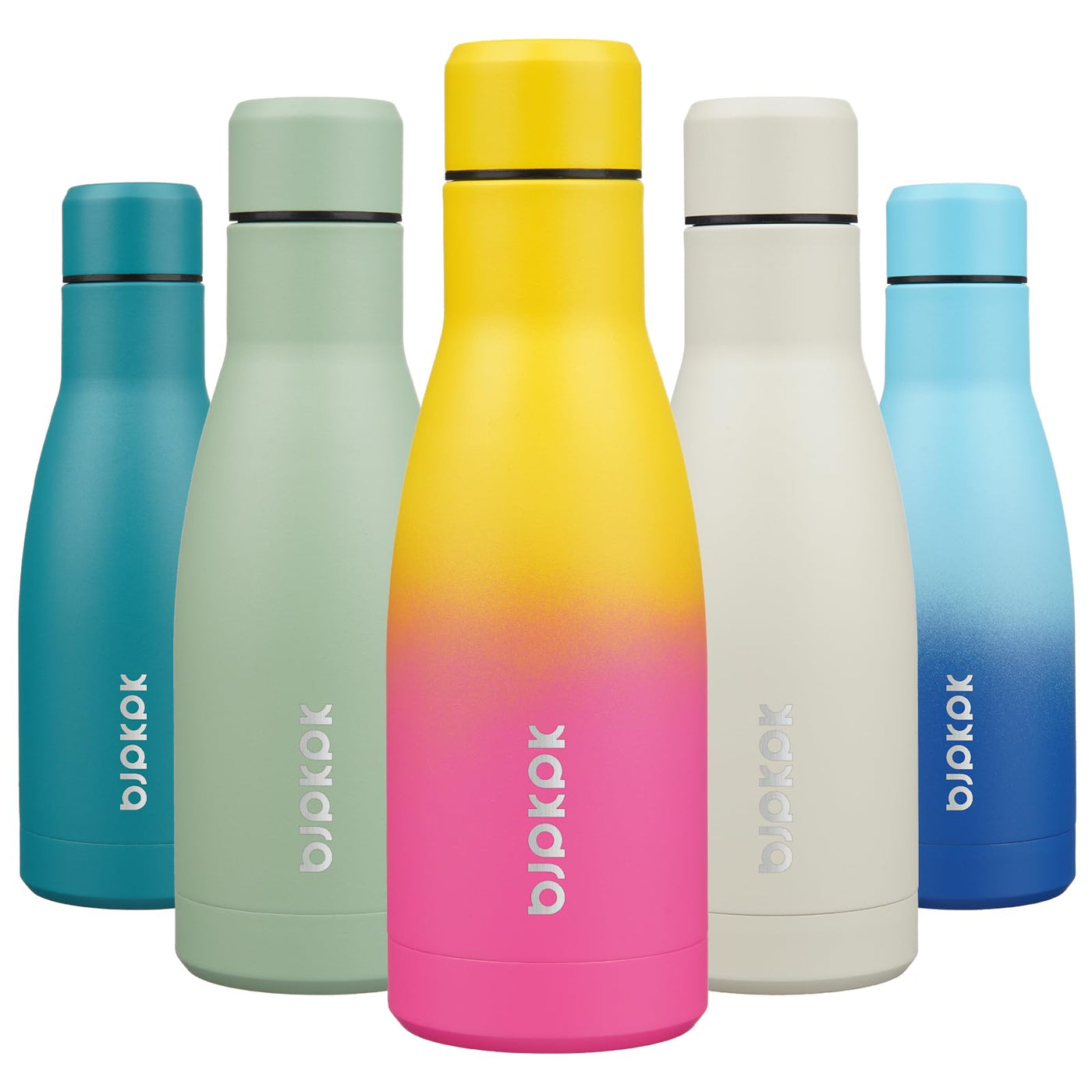 BJPKPK 17oz Insulated Water Bottles Stainless Steel Sports Water Bottles Keep Cold and Hot for Travel Dishwasher Safe,Olive Green
