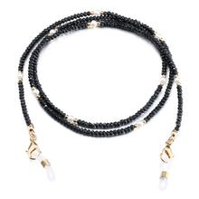 humlbird Mask Lanyard Eyeglasses Chain Healing Crystal Beaded Sunglasses Chains with Pearl for Women