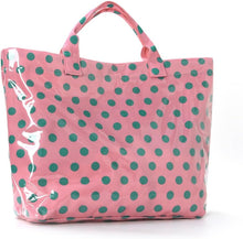 Lushandy PVC Tote Bag Women's Letters Print Hobo Handbag 14L Waterproof Plastic Tote Purse for Work, Beach, Shopping