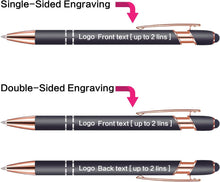 Bulk Custom Pens Personalized, Customized Pens with Name/Logo Printing Perfect for Business, Birthday, Wedding, Graduation Gifts & Party Events 5 to 2000 Pieces Pack Ballpoint Pens