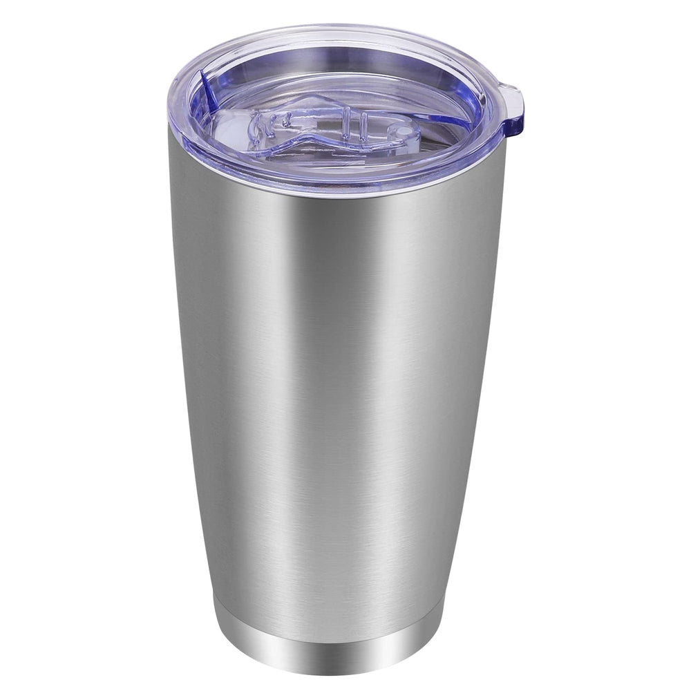 VEGOND 20oz Tumbler with Lid and Straw Stainless Steel Tumbler Cup Vacuum Insulated Double Wall Travel Coffee Mug Powder Coated Coffee Cup, Blue, 1 Pack