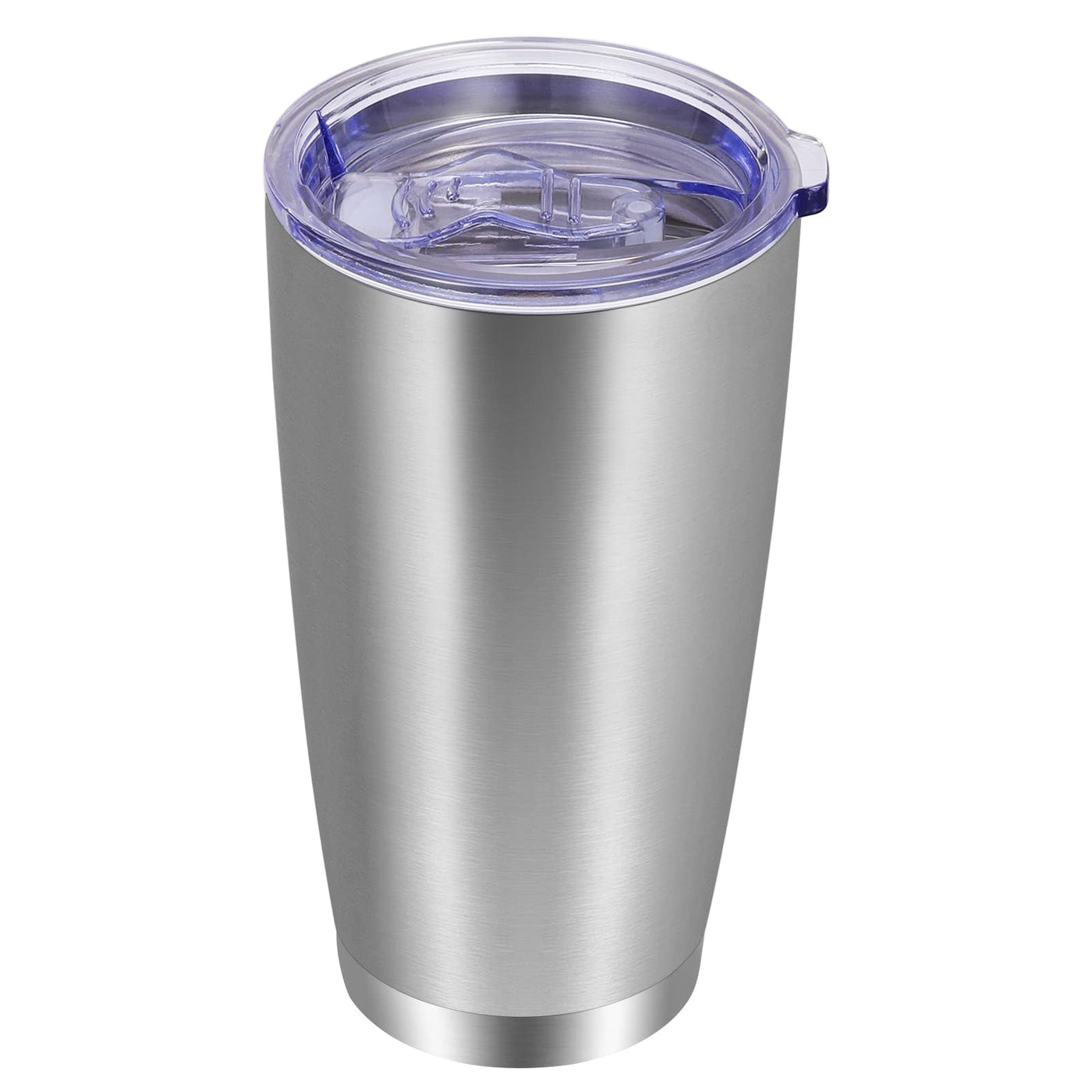 VEGOND 20oz Tumbler with Lid and Straw Stainless Steel Tumbler Cup Vacuum Insulated Double Wall Travel Coffee Mug Powder Coated Coffee Cup, Blue, 1 Pack