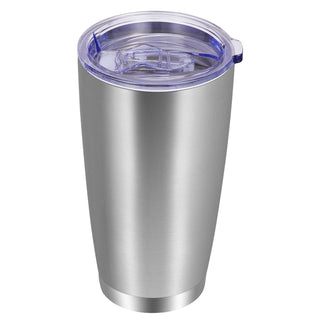 VEGOND 20oz Tumbler with Lid and Straw Stainless Steel Tumbler Cup Vacuum Insulated Double Wall Travel Coffee Mug Powder Coated Coffee Cup, Blue, 1 Pack