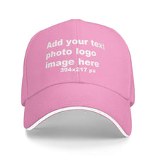Custom Baseball Hats for Men & Women - Add Text/Photo/Logo - Adjustable Breathable Outdoor Hat, Sports & Casual- Bulk Supply