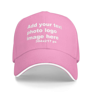 Custom Baseball Hats for Men & Women - Add Text/Photo/Logo - Adjustable Breathable Outdoor Hat, Sports & Casual- Bulk Supply