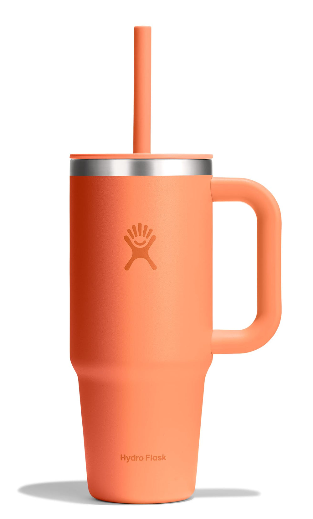 Hydro Flask Travel Tumbler with Handle, Lid and Straw - Insulated Stainless Steel in 32 Oz Trillium