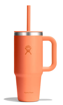 Hydro Flask Travel Tumbler with Handle, Lid and Straw - Insulated Stainless Steel in 32 Oz Trillium