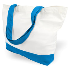 TOPDesign 1 | 3 | 6 | 12 | 24 Pack Super Strong Large 12oz Cotton Canvas Tote Bag, Reusable Grocery Shopping Cloth Bag, Fashionable Two-Tone Tote for Crafts, DIY Your Creative Designs (Pack of 1)