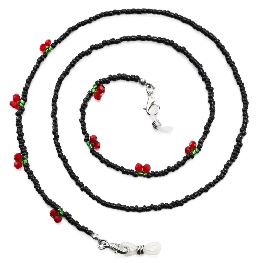 humlbird Mask Lanyard Eyeglasses Chain Healing Crystal Beaded Sunglasses Chains with Pearl for Women