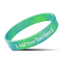 Custom Rubber Bracelets with Text Logo Clipart Customizable Bracelet Personalized 1/2 Inch Silicone Wristbands for Awareness, Events, Support, Promotions