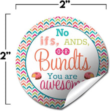 “No IFS, Ands, or Bundts” Teacher, Staff, or Employee Appreciation Thank You Sticker Labels, 40 2" Party Circle Stickers by AmandaCreation, Great for Envelope Seals & Gift Bags…