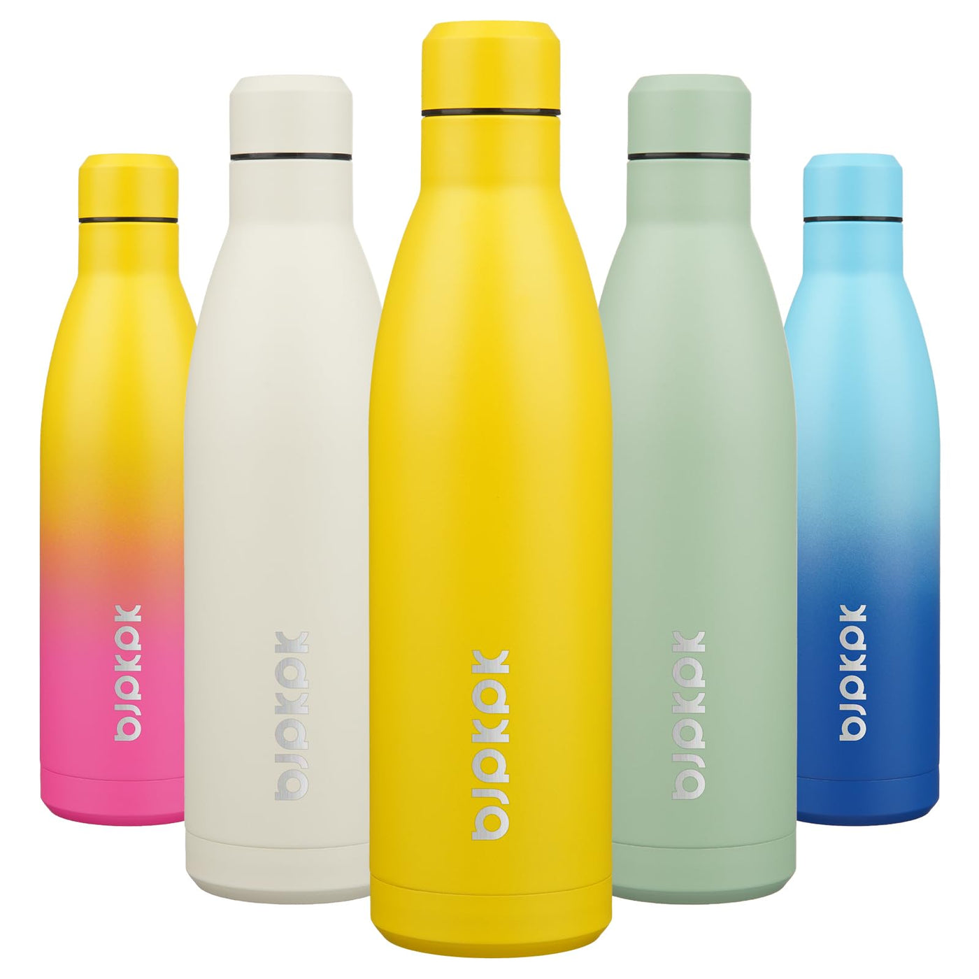 BJPKPK 17oz Insulated Water Bottles Stainless Steel Sports Water Bottles Keep Cold and Hot for Travel Dishwasher Safe,Olive Green