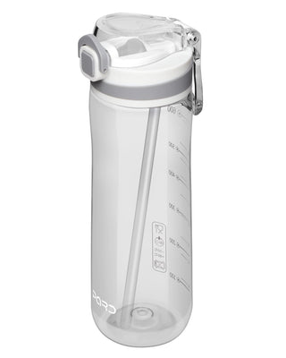 Opard Zip 20oz Plastic Water Bottle Dishwasher Safe, Leakproof Flip-Top Lid, BPA Free Tritan, Wide Mouth Reusable Kids Water Bottle for School Hiking Commuting Outdoor Travel and Gym