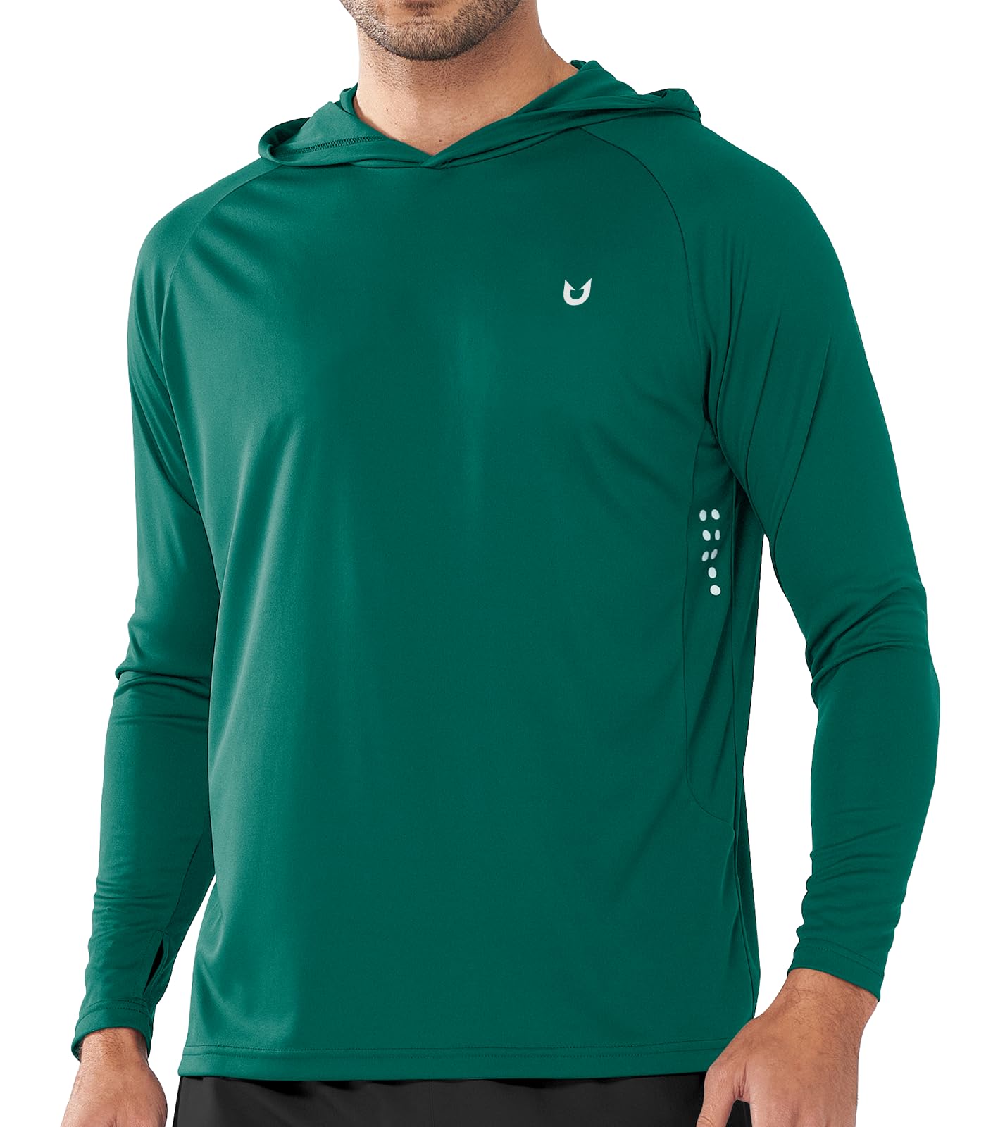 NORTHYARD Men's UPF 50+ Rash Guard Hoodie Long Sleeve Sun Protection Shirt Fishing Swim Beach Hiking Quick Dry Lightweight