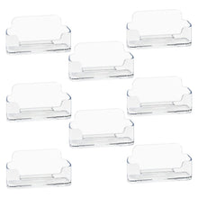 HSYMQ Acrylic Business Card Holder for Desk, Clear Plastic Business Cards Display Holders Stand, Fits 30-50 Business Cards