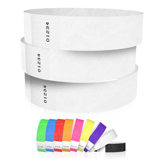 600 WristCo Tyvek Wristbands for Events, 6-Color Variety Pack – Tamper-Proof Design Prevents Reuse – Premium-Grade Bracelets for Hospital & Medical ID, Party, VIP Identification