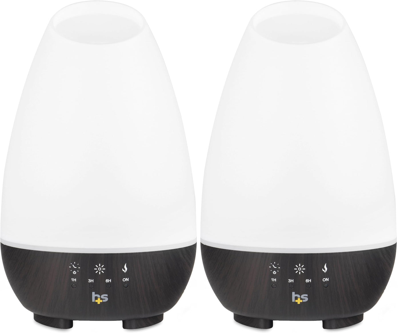 HealthSmart 500ML Essential Oil Diffuser for Large Rooms, Cool Mist Humidifier and Aromatherapy Diffuser, Adjustable Timer, Mist Mode and 7 LED Light Colors, White (Pack of 1)