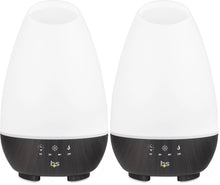 HealthSmart 500ML Essential Oil Diffuser for Large Rooms, Cool Mist Humidifier and Aromatherapy Diffuser, Adjustable Timer, Mist Mode and 7 LED Light Colors, White (Pack of 1)