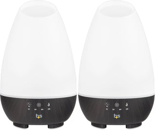 HealthSmart 500ML Essential Oil Diffuser for Large Rooms, Cool Mist Humidifier and Aromatherapy Diffuser, Adjustable Timer, Mist Mode and 7 LED Light Colors, White (Pack of 1)