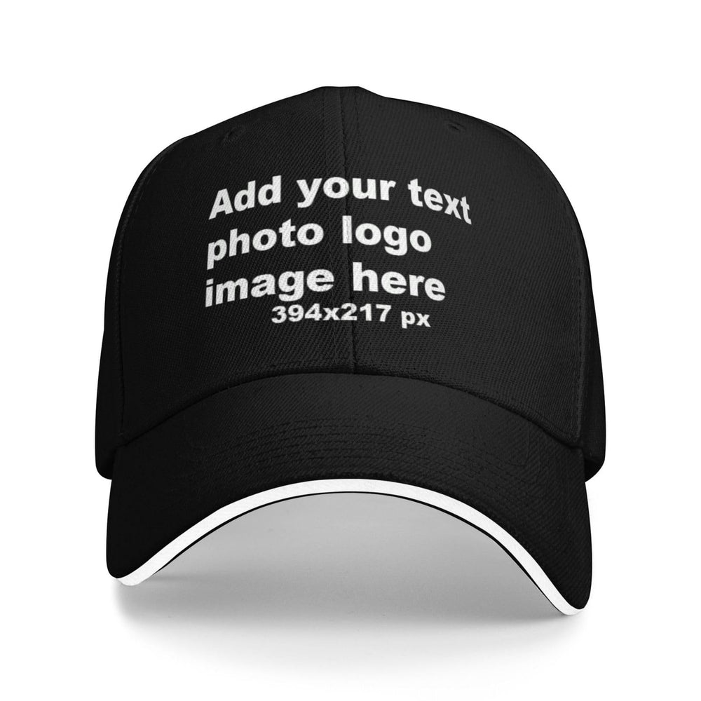Custom Baseball Hats for Men & Women - Add Text/Photo/Logo - Adjustable Breathable Outdoor Hat, Sports & Casual- Bulk Supply