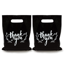KEEPARTY 100 PCS Small Thank You Merchandise Bags Plastic Goodie Bags Party Favor Bags for Birthday Party Baby Shower Wedding Merchandise Gifts Trade Shows (Pink)