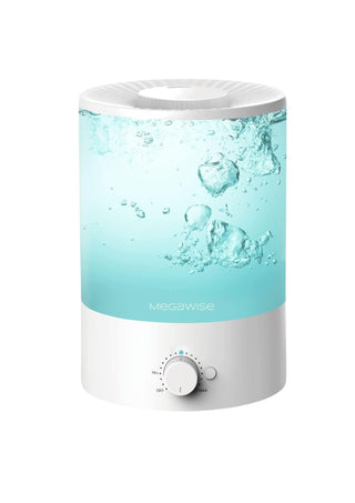 MegaWise Ultrasonic Cool Mist Humidifier SK7620 - 1.5L Capacity, Whisper-Quiet Operation, Adjustable Mist Output, Auto Shut-Off - Ideal for Home, Office, Baby Room, and Bedroom