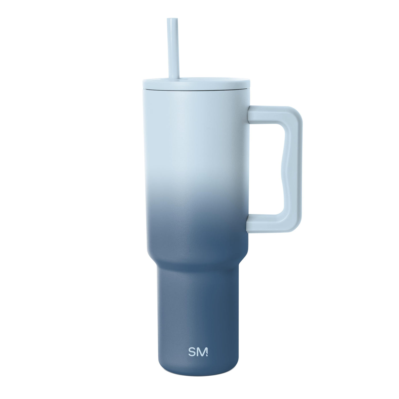 Simple Modern 40 oz Trek Tumbler with Handle and Straw Lid | Cup Holder Friendly Insulated Stainless Steel Travel Mug | Midnight Black