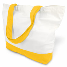 TOPDesign 1 | 3 | 6 | 12 | 24 Pack Super Strong Large 12oz Cotton Canvas Tote Bag, Reusable Grocery Shopping Cloth Bag, Fashionable Two-Tone Tote for Crafts, DIY Your Creative Designs (Pack of 1)