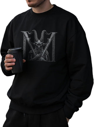 domirica Oversized Solid Cotton Blend Graphic Mens Hoodies Pullover Crewneck Long Sleeve Loose Fit Soft Sweatshirts