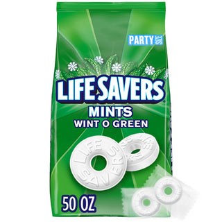 Life Savers, Wint-O-Green Summer Candy Individually Wrapped Hard Mints, Sharing Size, 13 Ounce