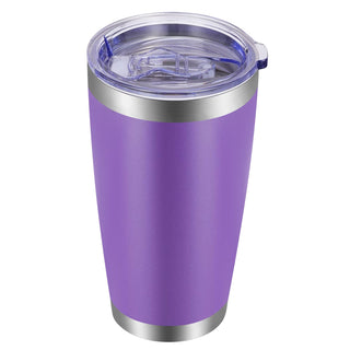 VEGOND 20oz Tumbler with Lid and Straw Stainless Steel Tumbler Cup Vacuum Insulated Double Wall Travel Coffee Mug Powder Coated Coffee Cup, Blue, 1 Pack