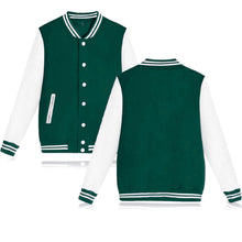 babyhealthy Women's Men's Varsity Baseball Jacket Casual Letterman Bomber Jacket Windbreaker Lightweight Jacket Coat