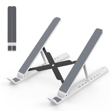 Tonmom Laptop Stand for Desk, Adjustable Laptop Riser ABS+Silicone Foldable Portable Notebook Holder, Ventilated Cooling Notebook Mount Computer Stand for 10-15.6” Laptops,Tablets-Black