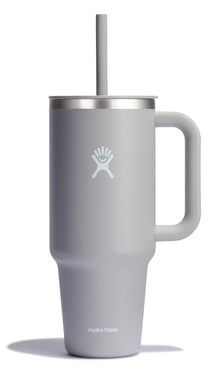 Hydro Flask Travel Tumbler with Handle, Lid and Straw - Insulated Stainless Steel in 32 Oz Trillium