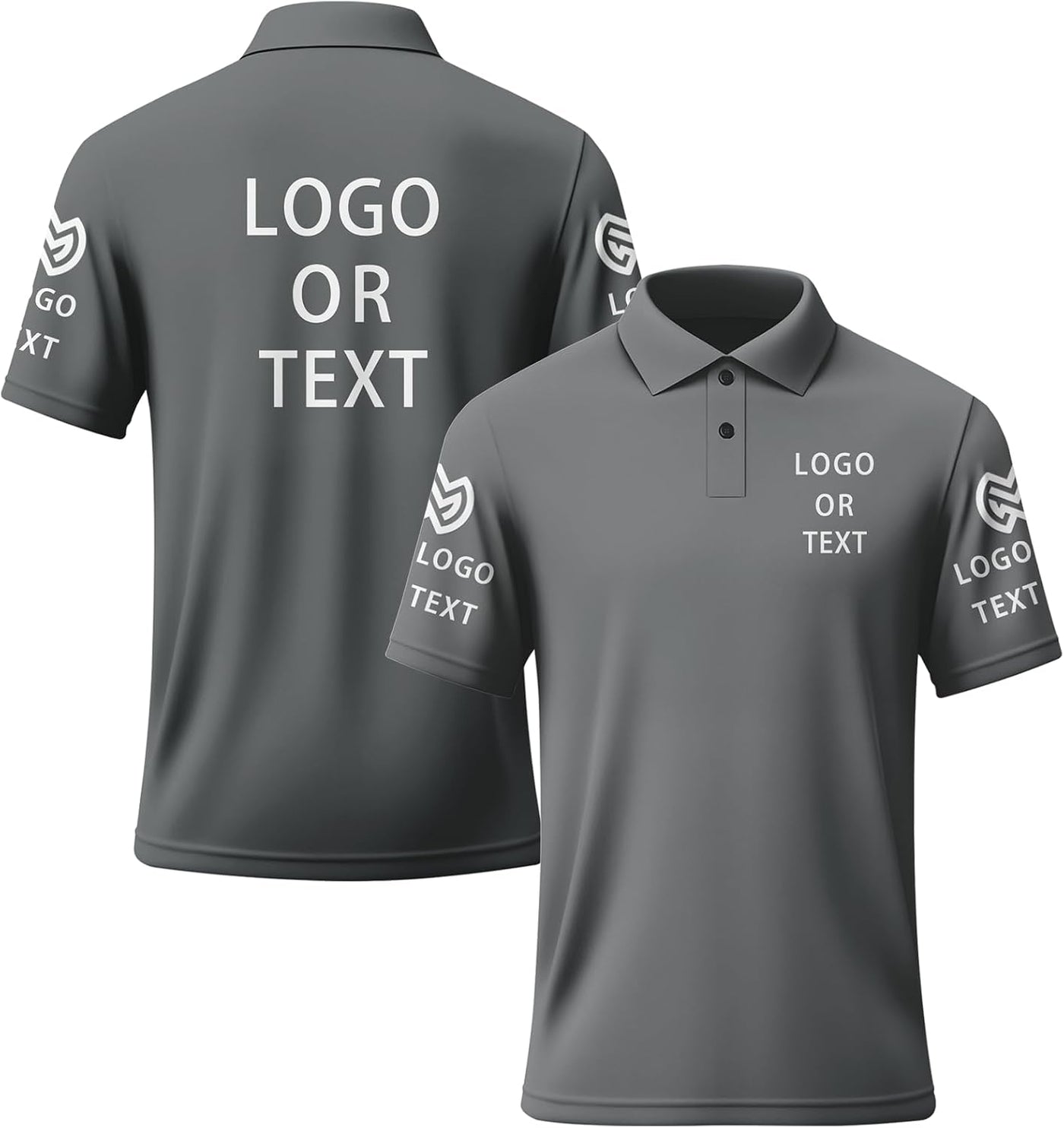 Custom Polo Shirts for Men Women Design Your Own Text Logo Image Personalized Printed Golf Work Shirts Business Casual