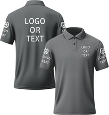Custom Polo Shirts for Men Women Design Your Own Text Logo Image Personalized Printed Golf Work Shirts Business Casual