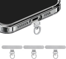 Yojaro 360° Rotating Stainless Steel Phone Tether Tab (3-Pack) - Universal for iPhone & Other Phones (Fits Wristbands/Necklaces/Crossbody Straps)