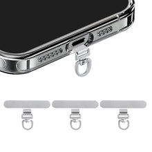 Yojaro 360° Rotating Stainless Steel Phone Tether Tab (3-Pack) - Universal for iPhone & Other Phones (Fits Wristbands/Necklaces/Crossbody Straps)